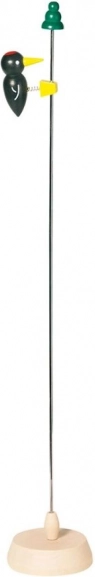 Juguete de madera Goki Pájaro carpintero negro