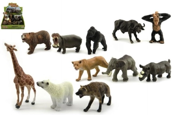 Animalitos safari ZOO – figuras de plástico de 10 cm, surtido de especies