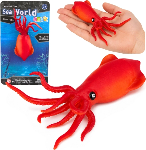 Figura realista de calamar de goma 18 cm