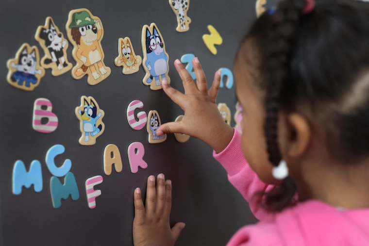 Aprendizaje divertido con motivos de Bluey