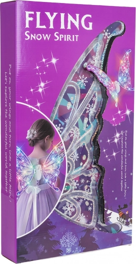 Alas de mariposa luminosas con música para niños