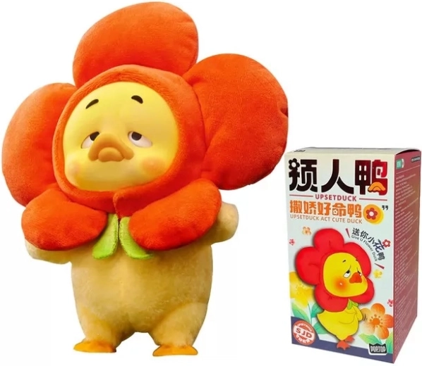 Figura de colección de peluche Upset Duck Act Cute Duck Series en caja sorpresa - 1 unidad
