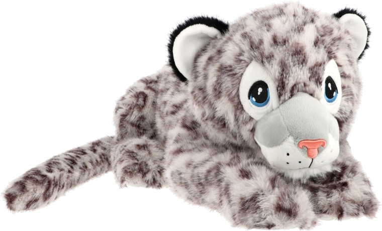 Leopardo de las nieves de peluche Keeleco de 60 cm