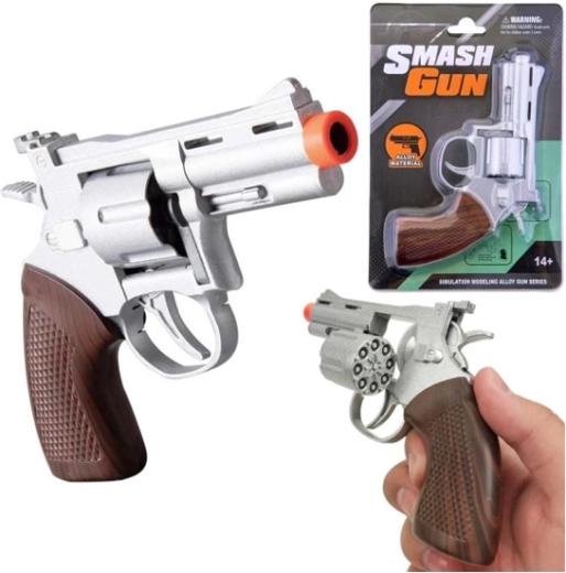 Revólver metálico de cápsulas Smash Gun