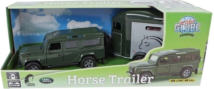 Land Rover con remolque para el transporte de caballos