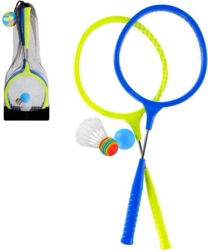 Set de bádminton con raquetas metálicas
