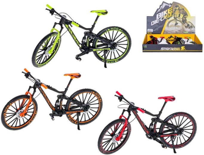 Modelo realista de bicicleta de montaña de 18 cm