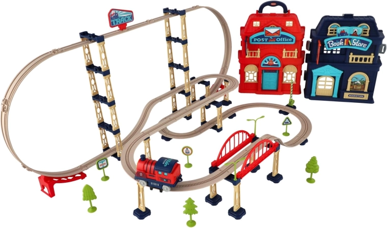 Amplio circuito urbano con puente y escenarios