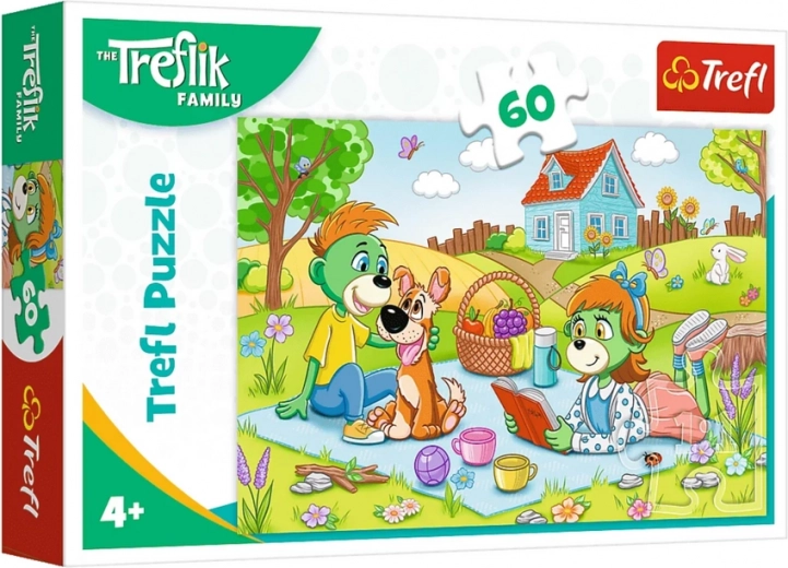 Puzle Familia Treflików 60 piezas