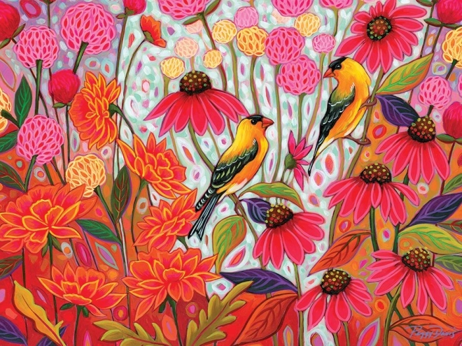 Puzzle Jilgueros en primavera XL 275 piezas