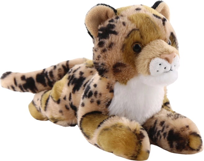 Leopardo de peluche acostado 25 cm