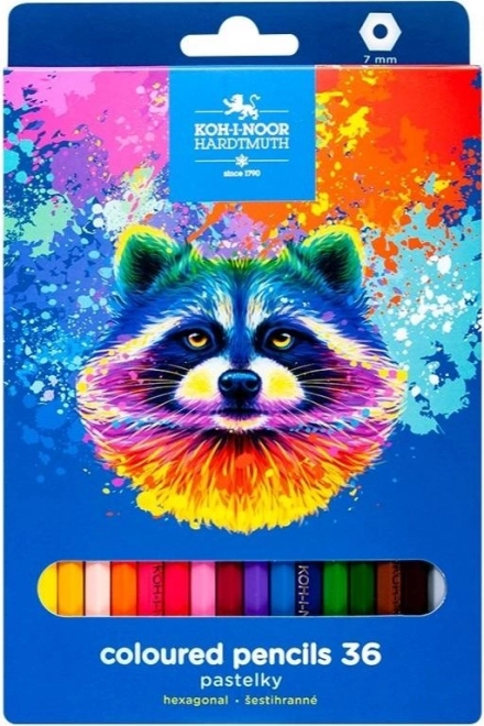 Lápices de colores hexagonales Mýval 36 uds