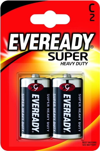 Pilas Energizer Eveready Super Heavy Duty C (R14) 1,5 V – 2 uds