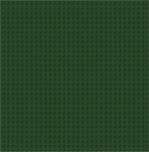 Brixies Plus Placa base de construcción verde oscuro 25,5 x 25,5 cm