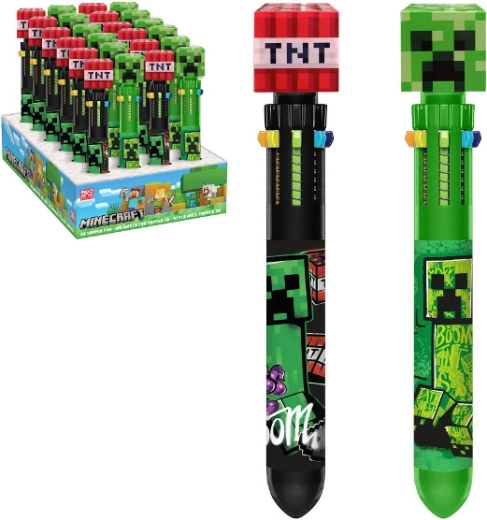 Bolígrafo multicolor de Minecraft (10 colores)