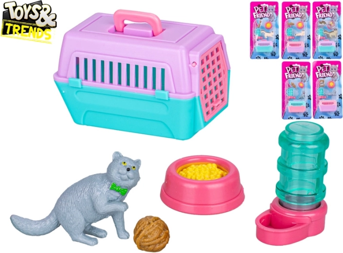 Gatita con transportín y accesorios Toys&Trends