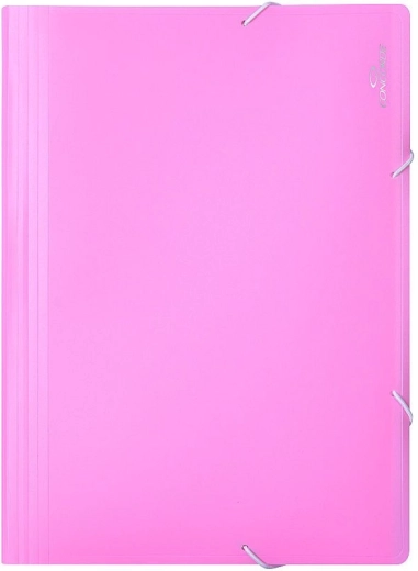 Carpeta para documentos con goma A4, 13 compartimentos, rosa pastel