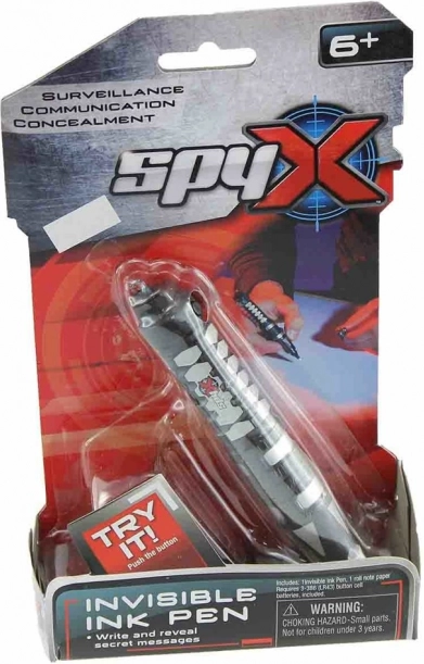 SpyX bolígrafo espía con tinta invisible y luz UV