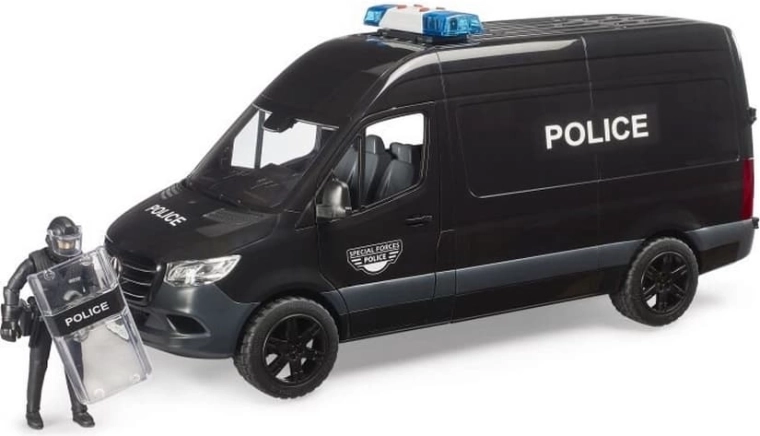 Furgón policial Bruder Mercedes‑Benz Sprinter con antidisturbios