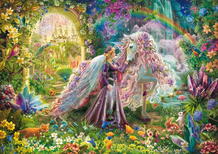 Puzzle Excursión con el unicornio de los sueños 500 piezas