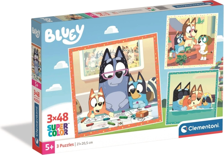 Puzle BLUEY 3×48 piezas