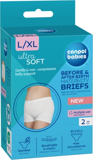 Canpol babies bragas de embarazo y posparto 2 en 1 L/XL – 2 unidades