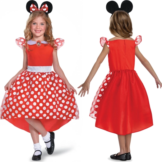 Disfraz infantil de Minnie Mouse de Disney para niñas de 110–122 cm
