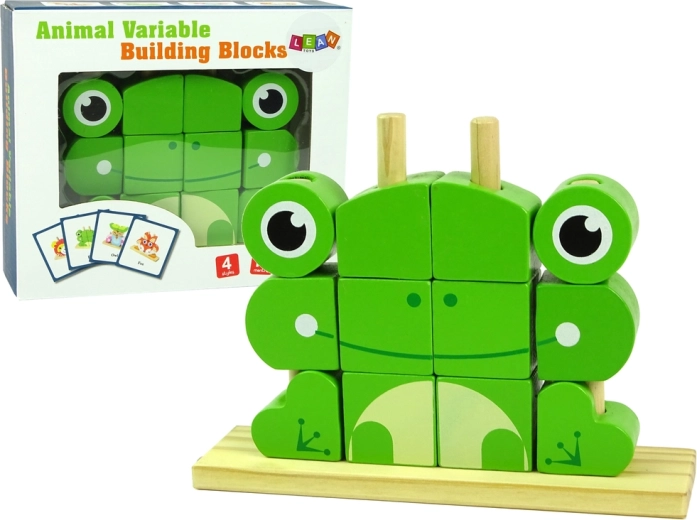 Rompecabezas creativo de madera 3D Rana