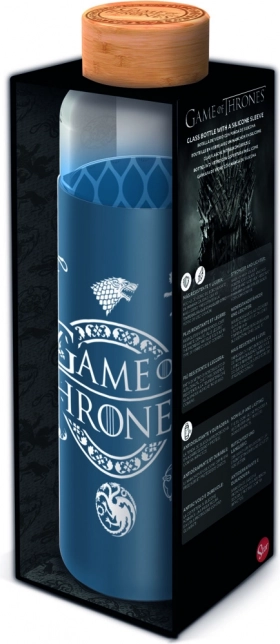 Botella de vidrio con funda de silicona 585 ml – GAME OF THRONES