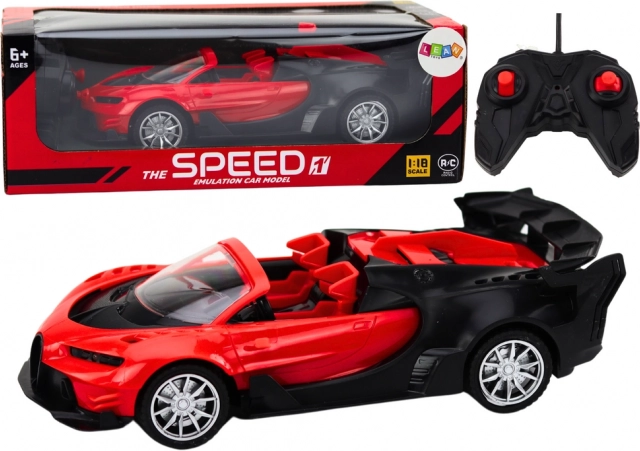 Coche deportivo teledirigido 1:18 Rojo