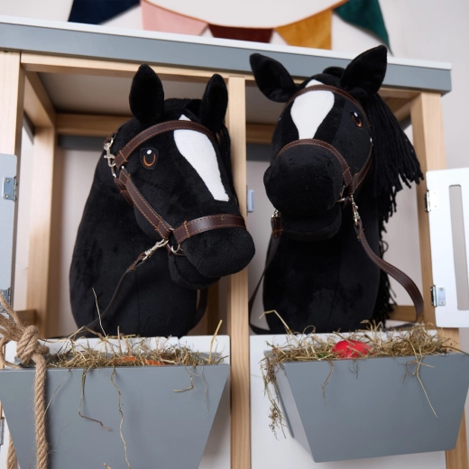 Bieco hobby horsing caballo de palo negro talla S