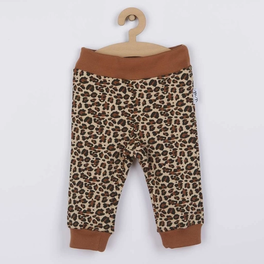 Pantalones de chándal de algodón para bebé Nicol Mia marrones