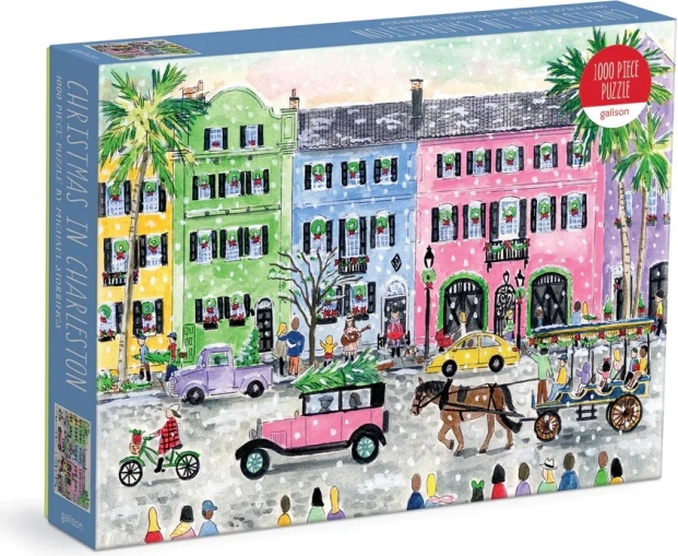 Puzzle Galison Michaela Storrings - Navidad en Charleston 1000 piezas