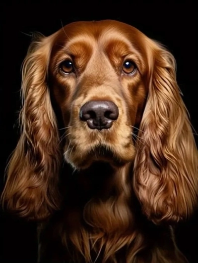 Pintura de diamantes setter irlandés 30 × 40 cm