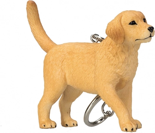 Llavero con forma de golden retriever