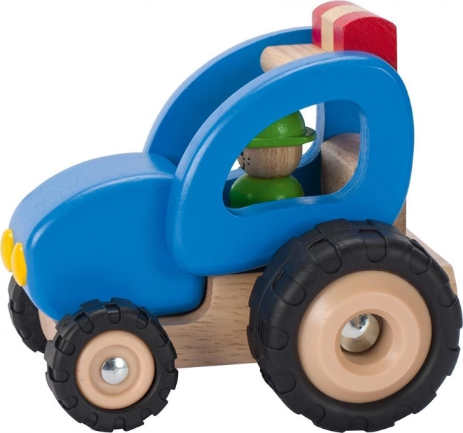 Tractor de madera Goki para niños