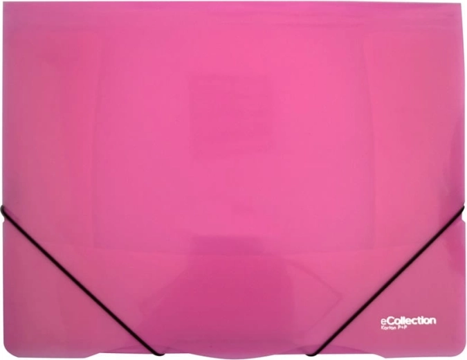 Carpeta con goma eCollection rosa A4