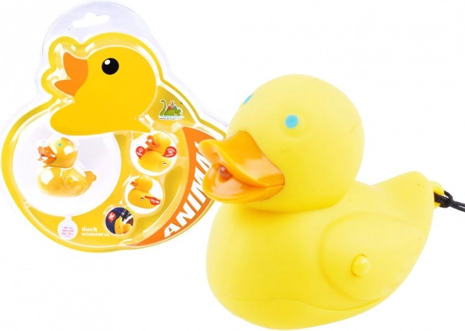 Colorido llavero patito con luz y sonido