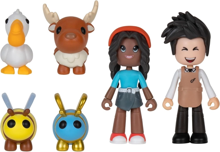 Figuras articuladas de personas y animalitos