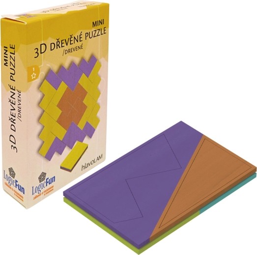 Mini rompecabezas 3D de madera – varios tipos