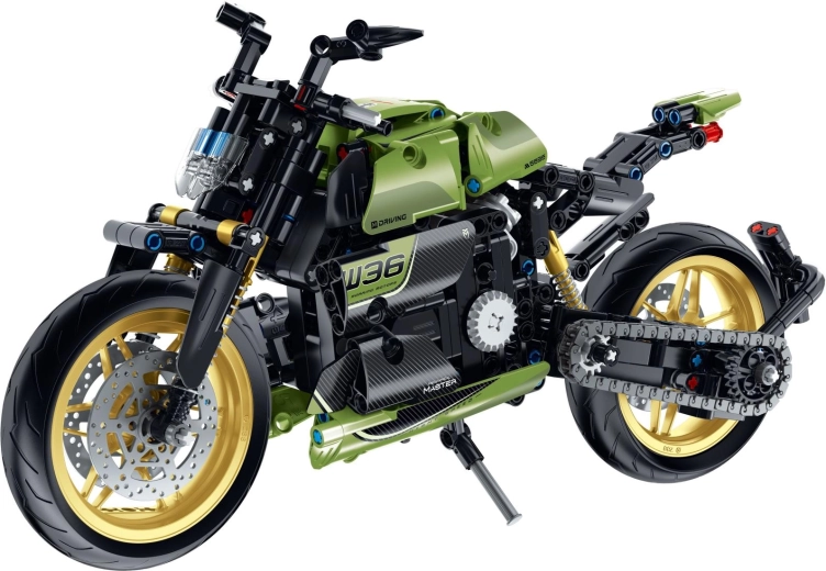Modelo realista con detalles mecánicos