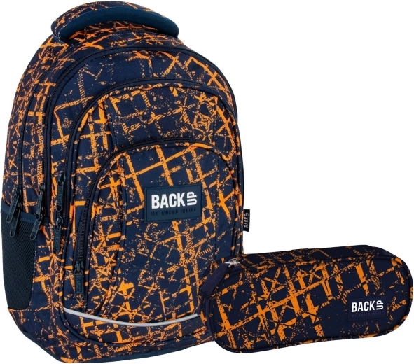 Set escolar BackUP Edge 2 en 1: mochila y estuche equipado
