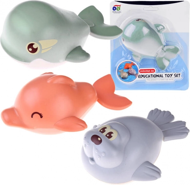 Juguetes de baño flotantes de cuerda - Delfín, Ballena, Foca