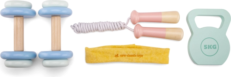 Set de fitness infantil de madera