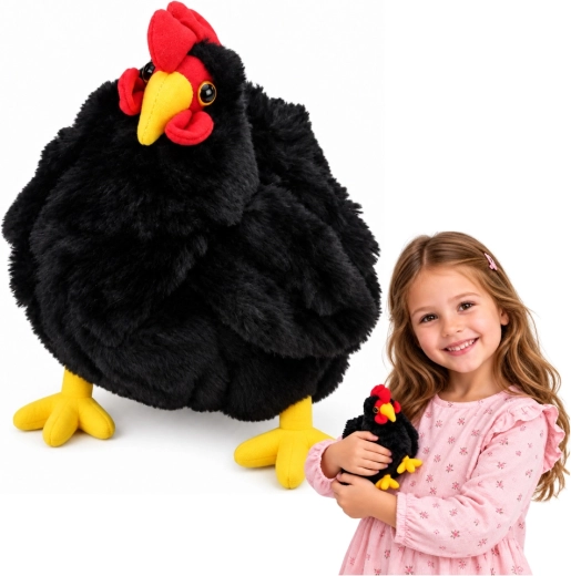 Gallinita negra de peluche de 20 cm