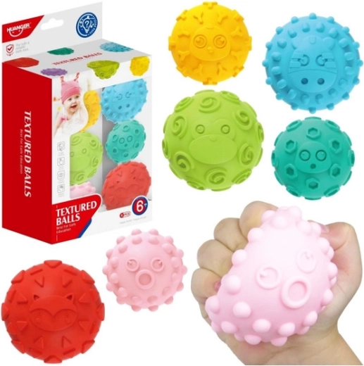 Pelotas sensoriales blandas – set de 6 unidades