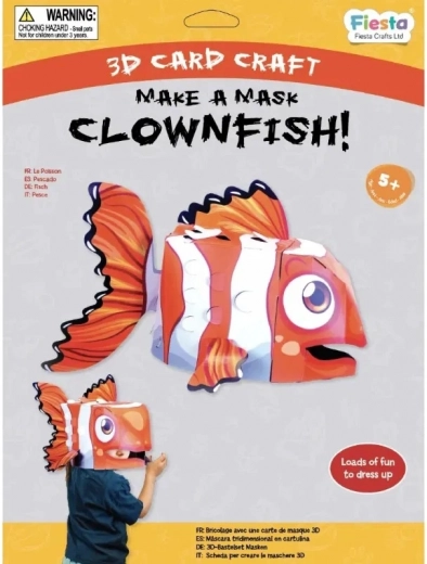 Fiesta Crafts Set creativo máscara 3D Payaso Očkatý