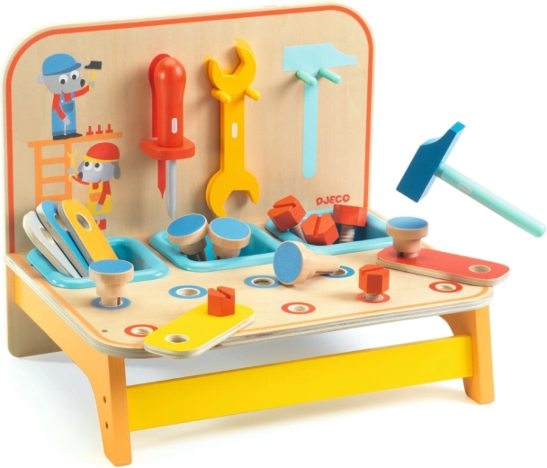 Diseño de madera seguro y colores vivos