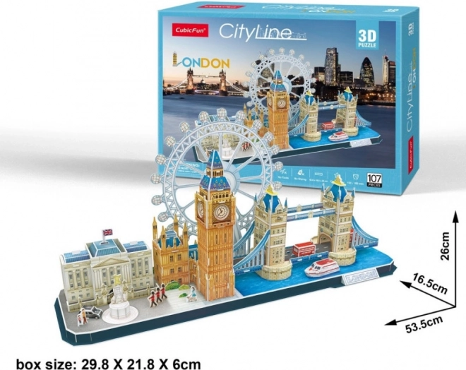 Rompecabezas 3D City Line Londres