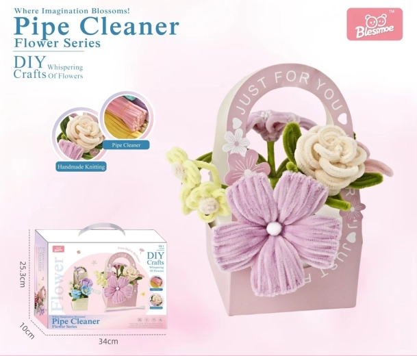Kit creativo DIY para hacer un ramo de flores para niños